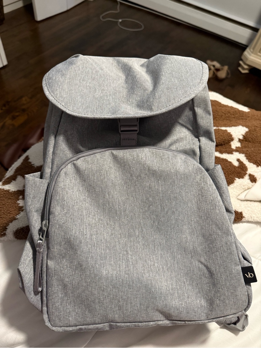Vera Bradley Heathered Light Gray Backpack